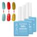 Gel Nail Polish Remover (3 Pack) Professional Gel Polish Remover for Nails Quickly Soak-Off Gel Polish Easy to Use