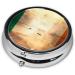 Buy Irish Flag Portable Metal Pill Box - Round Mini with 3 Compartments Travel-Friendly Design - Buy Online on GoSupps.com