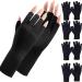 4 Pairs UV Gloves for Gel Nails UV Protection Gloves for Gel Nail Lamp Manicure Fingerless Anti UV Gloves Nail Art Skin Care UV Shield Fingerless Gloves for Protecting Hands from Nails UV Light