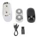 Mini Electric Beard Trimmer for Travel | Type-C Double Head | Silver - Stylish & Portable Grooming Solution - Buy Online on GoSupps.com