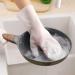 Magic Dish Washing Gloves Silicone Rubber Cleaning Brush Scrubber Kitchen Accessories (Purple) - Buy Online on GoSupps.com