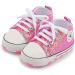 BAIELey High Top Baby Sneakers - Pink, 6-12 Months | Bling Sequins Soft Sole Infant Shoes - Buy Online on GoSupps.com