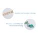6PCS Colored Natural Stone Pendant Hair Jewelry for Braids - Crystal Dreadlock Accessories for Women and Girls in Green, Pink, Purple - Buy Online on GoSupps.com