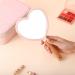 BinaryABC Heart Shape Hand Held Mirror - Wooden Handle Makeup Mirror (Pink) - Buy Online on GoSupps.com