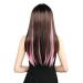 10 Pieces Rose Red Highlight Synthetic Clip-On Hair Extensions | Vibrant Pink Hair Clips for Instant Style - Buy Online on GoSupps.com