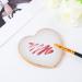 Gjinxi Resin Nail Art Palette Makeup Palettes Nail Mixing Palette Polish Color Mixing Plate Golden Edge Heart Shaped Nail Art Display Holder Display Board Heart Shape Cosmetic Mixing Tools - Buy Online on GoSupps.com