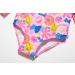 BONVERANO Baby Girls Swimsuit | Toddler Bathing Suit with UPF 50+ Sun Protection | Long-Sleeve Zipper One Piece Swimwear | 18-24 Months | Sunflower Print - Buy Online on GoSupps.com