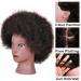 9inch Afro Kinky Curly Mannequin Head with 100% Human Hair - Ideal for Braiding and Hair Styling Practice - Buy Online on GoSupps.com