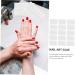  Housoutil Housoutil 15 Sheets Nail Jelly Glue False Nails Glue for Nail Charms Waterproof Labels Stickers for Nail Art Stickers Nail Art - Buy Online on GoSupps.com