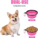 Collapsible Dog Bowl Collapsible Dog Water Bowls for Cats Dogs Portable Pet Feeding Watering Dish Portable Dog Water Food Bowl with Carabiner Pet Feeding Cup Dish for Traveling Walking Parking (Small Pink+Purple) Small Pink+purple - Buy Online on GoSupps.com