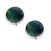 (Galaxy Green) Round Pill Box 3 Compartment Pill Box Mini Decorative Pocket Purse Portable Travel Medicine Tablet Vitamin Holder Organizer Pill Case