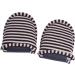 JOROBURO Travel Sipplers Portable Reusable Indoor Soft Cotton Anti Slip Slipperswith Portable Carrying Bag Foldable Hotel Slippersfor Home Hotel House Sipplers Disposable Female 15x10cm Coffee Stripe - Buy Online on GoSupps.com