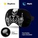 Funny Skeleton Middle Finger Sleeping Mask - Black Skull Soft Eye Mask with Adjustable Strap for Comfortable Night Sleep - Buy Online on GoSupps.com