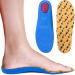 Ailaka children Orthotic athletic elastic shock-absorbing insoles comfortable foot vault support sport interludes for running 32-35 EU orange