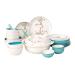 Dinner Plates 28-Piece Kitchen Dinnerware Set Household Ceramic Dinner Plate Sets Creative Plum Pattern Dishes Dinnerware Sets Service for 6 Plates Kitchenware