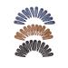 Yueton 36pcs Snap Prong Clips for Hair Bows - Black Blue Brown - Girls Hair Barrettes - Buy Online on GoSupps.com