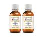 Greenwood essential natural wheat germ oil (triticum vulgarian) natural therapeutic quality cold -pressed (pack of Two) 100ml x 2 (6.76 oz)