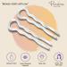 Parcelona French Sleek Clear Large Celluloid U-Shaped Chignon Bun Hair Pins (2-Pack) - Made in France - 3.5 Inch (9 cm) - Buy Online on GoSupps.com