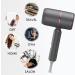 Powerful Blue Light Hairdryer - Fast Drying 3 Heat Settings Foldable with Diffuser & Concentrator - Ideal for Home & Travel - Buy Online on GoSupps.com