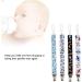 Atyhao Baby Pacifier Clips Set - 4 Modern Chain Print Cotton Nipple Holders | Universal Leash for Baby Shower Gifts & Plush Toys - Buy Online on GoSupps.com