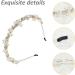 scicent Hair Band Vintage Headbands for Ladies Embellished Crystal Rhinestone Diamond Hairband for Washing Face Elegant Wedding Hair Accessories for Women and Girls Thin Head Hoop - 28911 - Buy Online on GoSupps.com