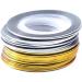 UKD 20 Rolls Gold Silver Striping Tape Line Nail Art Stickers Polish Transfer Nail Wire Foils Adhesive Decal Manicure Decoration