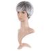 MapofBeauty Stylish Short Natural Curly Wig for Women | Mixed Grey & White Synthetic Hair Replacement - Buy Online on GoSupps.com