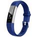 BIGGERFIVE Slim Fitness Tracker Watch for Kids Girls Boys Teens, Waterproof Activity Tracker with Pedometer, Calorie and Step Counter, Sleep Monitor, Silent Alarm Clock Blue