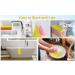 African Net Sponge & Towel Set - Exfoliating Nylon Back Scrubber for Shower - Pink Yellow - Set of 2 - Buy Online on GoSupps.com