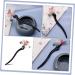 minkissy Hair Deyer Antique Black Wood Hairpin Bride Cheongsam China Hanfu Headdress - Buy Online on GoSupps.com