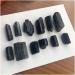 Natural Crystal Rough for 1pcs Natural Crystal Large Grain Black Tourmaline ore Mark Jet Stone Crystal Quartz Mine Standard CollectionGift dingchi (Size : 120-150g) - Buy Online on GoSupps.com