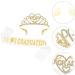 2023 Graduation Satin Sash and Tiara Kit - Glitter Rhinestone Crown for Graduation Party Decor - Buy Online on GoSupps.com