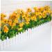 Zerodeko Artificial Flower Fence Outdoor Artificial Plants Sunflower Bouquet Sunflower Artificial Flowers Office Desk Decor Pots Plants Faux Plant White Fake Flowers Villain Foam White 40X9CM - Buy Online on GoSupps.com