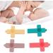 Vgeby Silicone Baby Bite Ring Toys - 4-Part Teething Relief | Safe Calming Chew Toys for Infants - Tactile Training for Wounded Gums - Buy Online on GoSupps.com