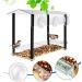 FGXY Window Bird Feeder, Birds House Balcony for Outdoor with Strong Suction Cups Drinking Water Sink Bird Watching Clear Bird Feeder for Window for Wild Bird Small Bird - Buy Online on GoSupps.com