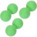 Verdant Touch Peanut Massage Ball 3 Pack - Ideal for Yoga Training & Muscle Relaxation - Green - Buy Online on GoSupps.com