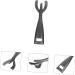 OFFSCH Steak Plate Fork Toaster Oven Pan Stainless Steel Frying Pan Metal Cooking Utensils Bowl Gripper Fajita Skillet Clip Stainless Frying Pan BBQ Clamps Cookware Holder BBQ Clips Black - Buy Online on GoSupps.com