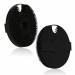 HIEERBUS Silicone Body Scrubber Gentle Exfoliating Body Scrubber in Shower Silicone Loofah with Easily Lather Bristles Long Lasting and More Hygienic Than Traditional Shower Loofah 1 Pack Black