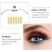 FOMIYES 3 pcs Line Mapping Measuring Eyebrow Measure Shaping Level Shaper Auxiliary Horizontal Tool Marker 1 count (Pack of 1) Silverx3pcs - Buy Online on GoSupps.com