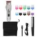 Hair Cutting Kit 2000mAh Battery Personal Care Hair Clipper Waterproof Stainless Steel Blades LCD Display with 10 Guide Combs for Personal Use
