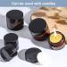 Jinsion 10 Pack Amber Cream Containers - 20ml Glass Ointment Jars with Lids for Cosmetics Lotions Powders & Mini Candles - Ideal for Travel & DIY Projects - Buy Online on GoSupps.com