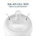 2 Pack Medium Flow Silicone Baby Bottle Nipples - BPA-Free & Phthalate-Free, Soft & Easy to Latch for Baby Bottles | 3-6 Months+ | Tiny Twinkle - Buy Online on GoSupps.com