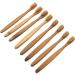 Eco-Friendly Bamboo Toothbrush Set - 8 Natural Wooden Brushes with Soft Bristles for Sustainable Oral Care - Buy Online on GoSupps.com