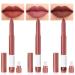 evpct 3Pcs Purple Mauve Pink Red Brown Matte Lipstick and Lip Crayon Stick Liner Pencil Set Sharpener Waterproof Long Lasting 24 Hour Lipstick Lip Liner Crayon labiales mate 24 horas originales 6&7&10 3 Count (Pack of 1)...