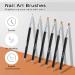 TEOYALL Nail Art Brushes Set - 6 Double Ended Design Tools for Builder Gel Painting, Liner Brushes & Dotting Pens - Buy Online on GoSupps.com