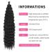 Deep Twist Crochet Hair - 22 Inch Synthetic Ombre Kinky Curl Braids - 6 Pack Extensions - Buy Online on GoSupps.com
