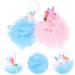 Beavorty 2pcs Unicorn Bath Balls - Exfoliating Body Cleaners & Cartoon Shower Net Scrubbers - Fun Bathing Accessory for All Ages - Buy Online on GoSupps.com