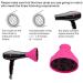 Collapsible Hair Diffuser Attachment for Curly Hair - Portable Salon Quality Tool for Women - Fits Hair Dryers with 1.65-1.9In Nozzle - Rose Red - Buy Online on GoSupps.com
