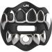 Loudmouth Football Mouth Guard 3D Chrome Grillz Football Mouthpiece Mouth Guard Football Accessories - 3d Grillz - Chrome Black/Silver