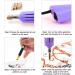 Hotfix Applicator Tool Bedazzler Kit with 2400 Purple Rhinestones - 7 Tips, Stand, Tweezers, Brush, Wax Pencils | DIY Rhinestone Setter for Crafts - Buy Online on GoSupps.com